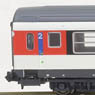 SBB B50 `Refit-Design` 2er Set (RIC Passenger SBB CFF FFS New Paint 2-Car Set 2) No.313-1/302-4 (White/Black/Red) (Model Train)