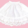PNS Preppy Frill Tiered Skirt (White) (Fashion Doll)