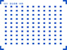 窓用インレタ 窓広告裏・四角(ブルー) (110コ・1枚入) (鉄道模型)
