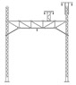 1/80 Catenary Pole for Single Track 5pair set (with Catenary Expander 2pcs.) (Unassembled Kit) (Model Train)