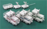 Pre-colored Railroad Maintenance Section`s Vehicles (White + Green Line) (Unassembled Kit) (Model Train)