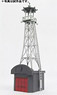 Pre-colored Fire Lookout Tower (w/Warehouse) (Silver) (Unassembled Kit) (Model Train)