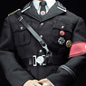 POP Toys 1/6 WWII German Army Black Officer Dress Suit Set Men`s (Fashion Doll)