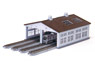 Four Track Train Garage Kit (Interval The Track: 33mm) (for KATO Unitrack) (Unassembled Kit) (Model Train)