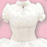 50cm Black Raven Clothing Strahl Chiffon Dress Set (White) (Fashion Doll)