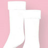 Fold in Three Socks Set (White) (Fashion Doll)