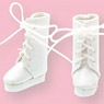 Lace-up Short Boots (White) (Fashion Doll)