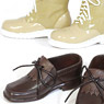 Tassel shoes (Brown) & short boots (beige) (Fashion Doll)
