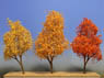 `Tree of N` #6 Autumn leaf color Tree - Mix Three colors (3pcs.) (Model Train)