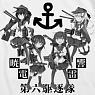 Kantai Collection Sixth Destroyer Corps T-Shirt White M (Anime Toy)