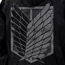 Attack on Titan Survey Corps Hooded Windbreaker Black x White S (Anime Toy)