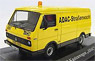 VW LT28 ボックスバン `ADAC` (イエロー) (ミニカー)