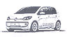 VW up! 4ドア 2012 (ホワイトパール) (ミニカー)