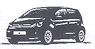 VW up! 4ドア 2012 (ダークブルー) (ミニカー)