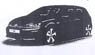 VW ゴルフ GTI 2ドア 2013 (トルネードレッド) (ミニカー)
