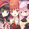 Dungeon Travelers 2 Clear Poster Set A Melvy/Alisia/Lilian (Anime Toy)