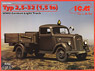 ドイツ オペル ブリッツ トラック 1.5tトラック (2.5-32型) (プラモデル)