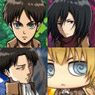 Big Can Badge Attack on Titan (10pcs) (Anime Toy)