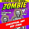 Create Your Own / Comicbook Hero Customizing Blank Zombie Action Figure Customizing Kit (Completed)