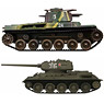 1/72 R/C VSタンク 97式中戦車チハ (ID2) VS T-34 (ID3) (ラジコン)