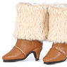 Fur boots (Camel) (Fashion Doll)