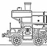 J.N.R. Steam Locomotive Type C55-27 (Original Streamlined, Kyushu Area) (Unassembled Kit) (Model Train)