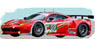 2012 フェラーリ 458 イタリア GTE Pro #59 Team Luxury Racing ルマン 24h GTE Pro 2位 (ミニカー)