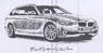 BMW 3 Series ツーリング (F31) グレイシャーシルバー (ミニカー)