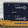 Gunderson MAXI-IV Double Stack TTX New Logo #765483 w/UMAX Containers (ダブルスタックTTX新ロゴUMAXコンテナ) (3両)