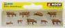 36722 (N) Cows, Dark Brown (Model Train)