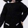 Knit One-piece set black ver. (Fashion Doll)