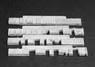1/80(HO) Underfloor Parts (for Keihan Ootsu Line Type 600 Kit) (Combined Weight, White Metal) (for 2-Car) (Model Train)