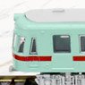 Nishi-Nippon Railroad Omuta Line Type 1300 [Late Color] (Ice Green) Display Model (4-Car Set) (Model Train)