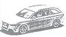 アウディ RS4 アバント (イビスホワイト) (ミニカー)