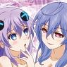 [Hyperdimension Neptunia] B2 Clear Poster [Purple Heart & Iris Heart] (Anime Toy)