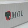 (OO) 40ft Container (MOL Reefer) (Model Train)