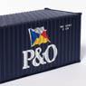 (OO) 20ft Container (P&O) (Model Train)