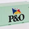 (OO) 20ft Container (P&O Reefer) (Model Train)