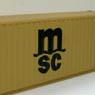 (OO) 40ft Container (MSC) (Model Train)