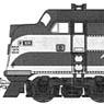 F2A,F2B Atlantic Coast Line Railroad No.329/335B (Purple/Gray) (2-Car Set) (Model Train)