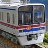 Keisei Type 3400 Cross Pantograph Car Middle 4-Car Set for Additional (Trailer Only) (Add-On 4-Car Set) (Pre-colored Completed) (Model Train)