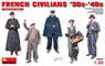 French Civilians (`30s-`40s) with 5 Figures (Plastic model)