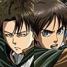 Attack on Titan Eren & Levi Big Towel (Anime Toy)