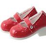 Picco D Strappy Shoes (Gloss Red) (Fashion Doll)