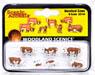 A2144 (N) Hereford Cows (7pcs.) (Model Train)