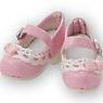 Sahras a la mode Milky Frill Strap Shoes (Pink) (Fashion Doll)