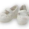Sahras a la mode Milky Frill Strap Shoes (White) (Fashion Doll)