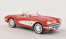 シボレー コルベット C1 (1959) レッド/ホワイト (ミニカー)