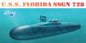 アメリカ海軍 原子力潜水艦 フロリダ SSGN-728 (プラモデル)