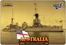 英巡洋戦艦 オーストラリア WW1 フルハル (プラモデル)